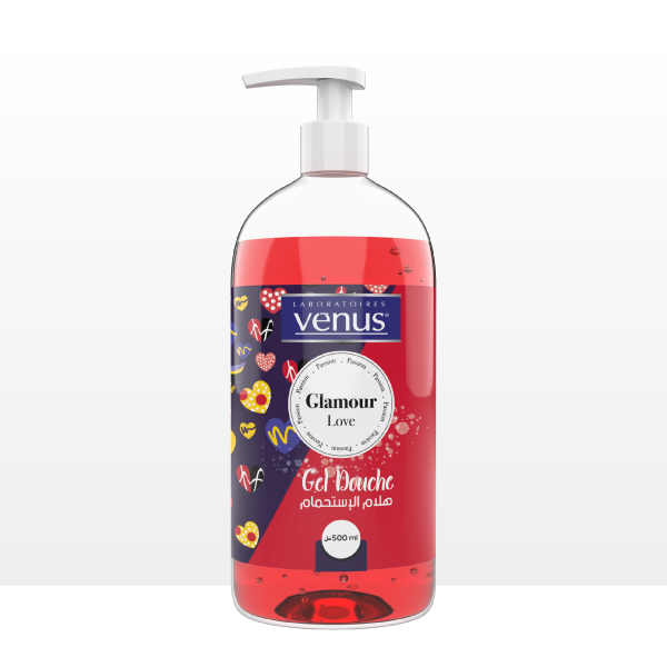 GEL DOUCHE VENUS 500ML GLAMOUR LOVE GoldenCOS