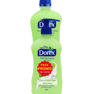 SAVON LIQ DOREX CREME PACK 600+400 OLIVE ALEO VERA